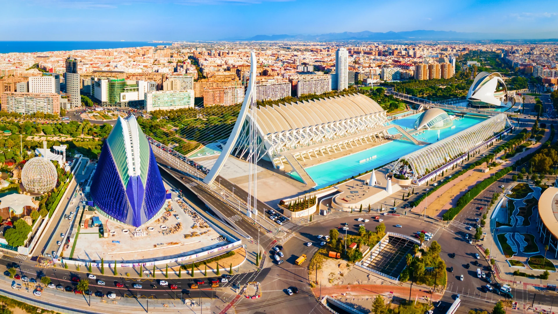 panoramica de la ciudad de las artes y las ciencias